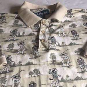 Big Dogs Short Sleeve Golf Shirt Mens L Golf Desig